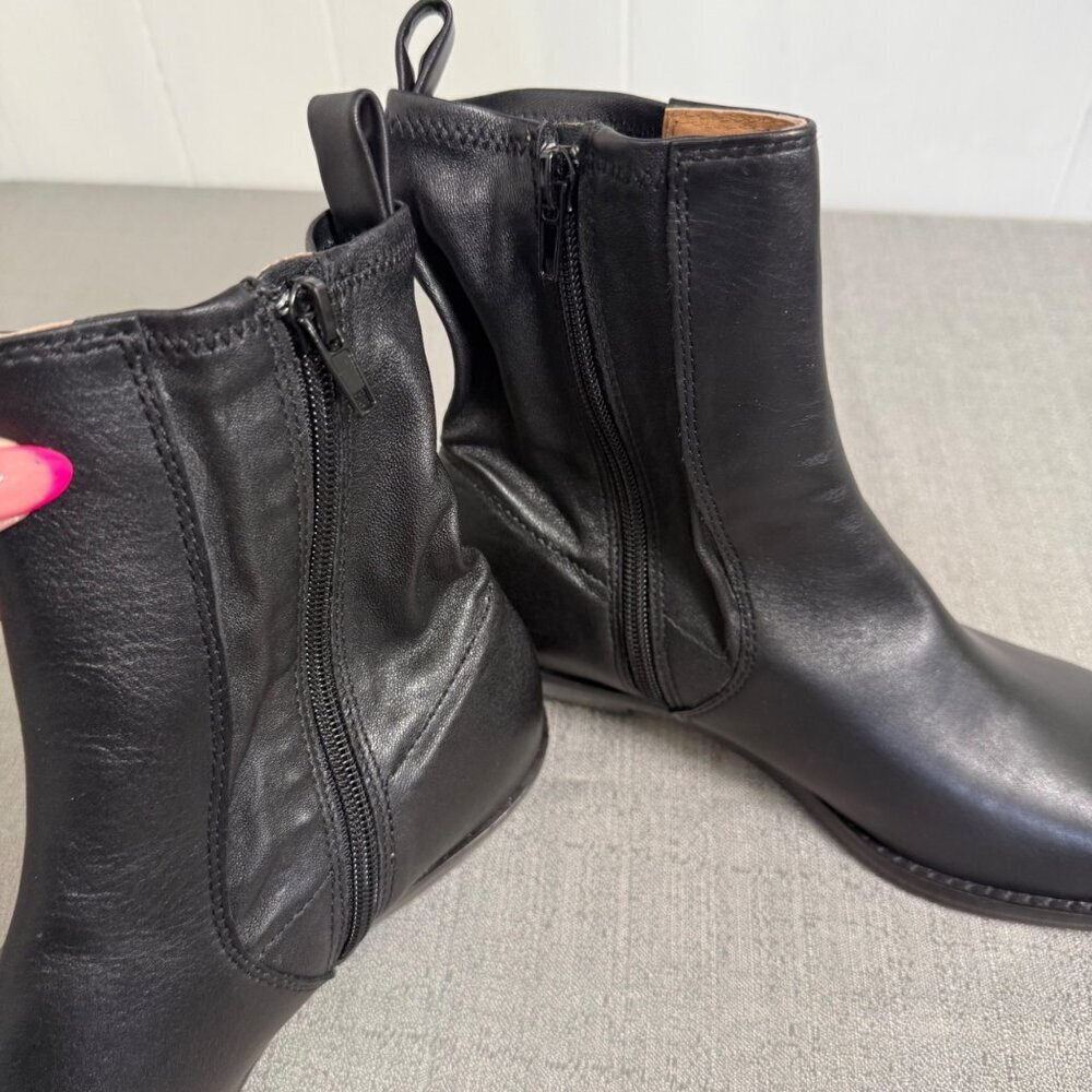 Madewell The Idris Ankle Boot Leather NX431 Academia Biker Classic Timeless - Picture 10 of 14